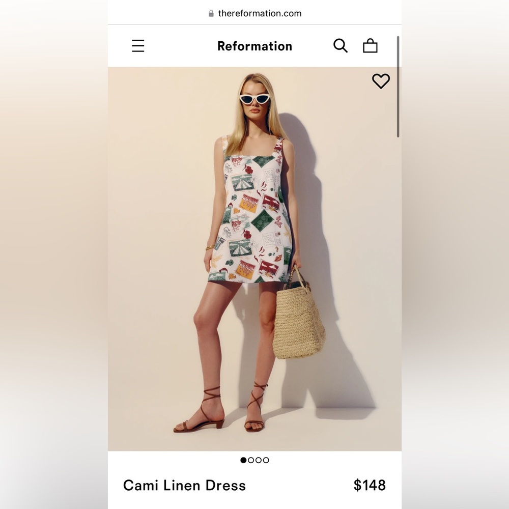 Reformation Cami linen dress